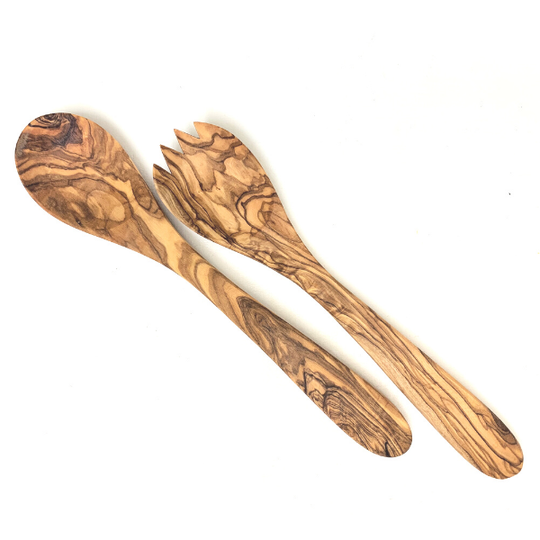 Olive Wood Salad Servers